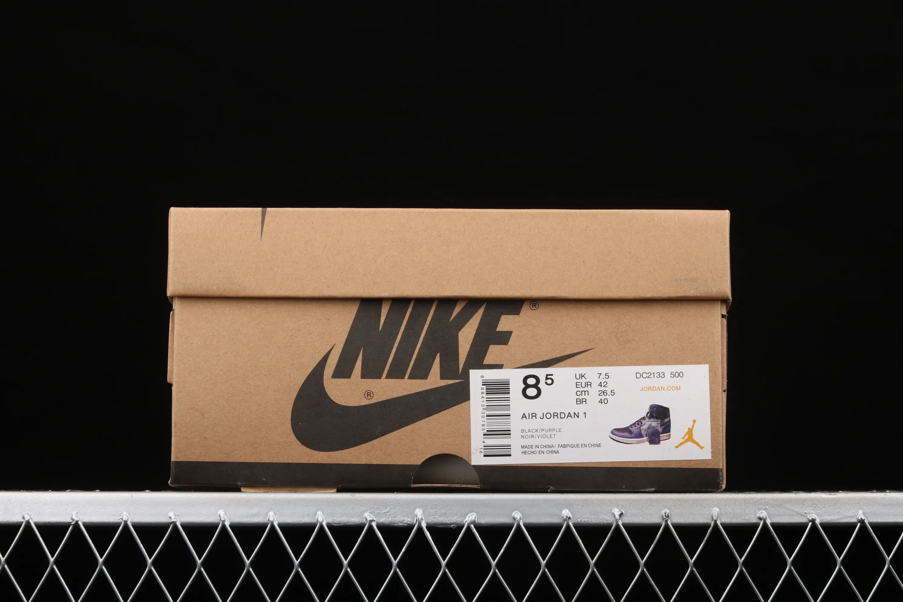 All categories Air Jordan Jordan series basketball shoes Air Jordan 1 High Z version Air Jordan 1 Zoom Air CMFT "BayouBoys" AJ1 Joe 1 Zion black purple DC2133-500